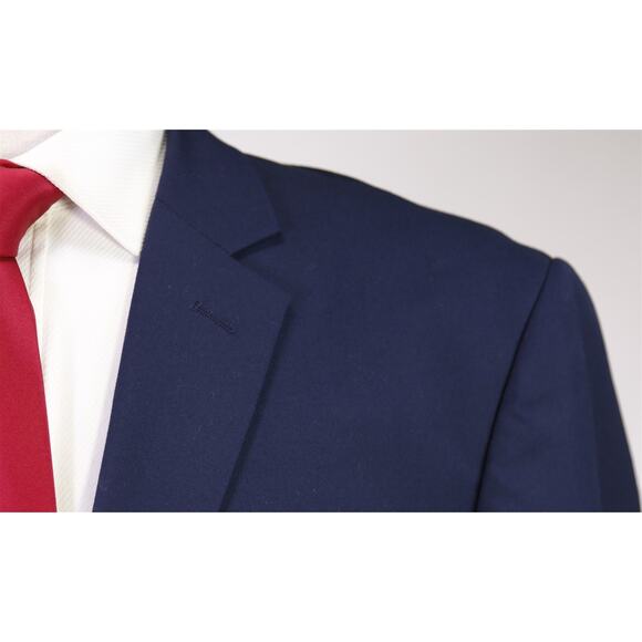 Alain Dupetit Dark Royal Navy Blue 2-Btn Modern Fit Suit 44R - Picture 4 of 10